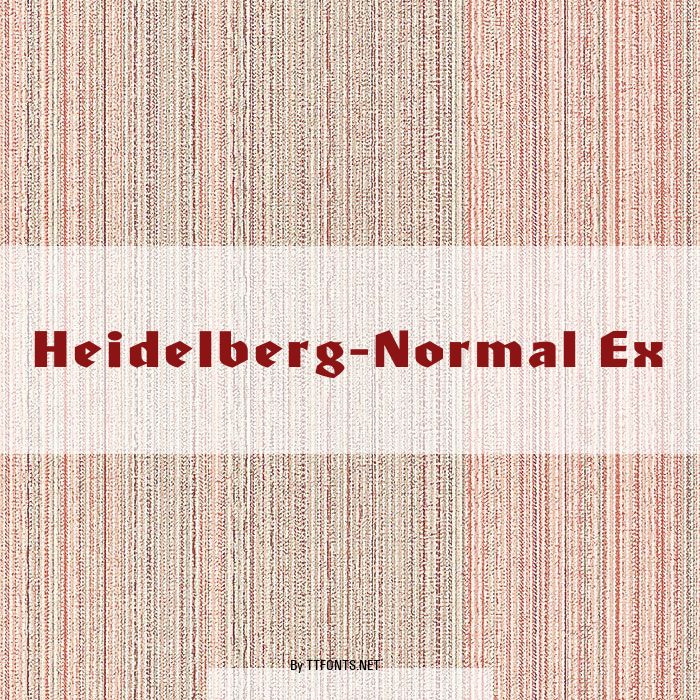 Heidelberg-Normal Ex example